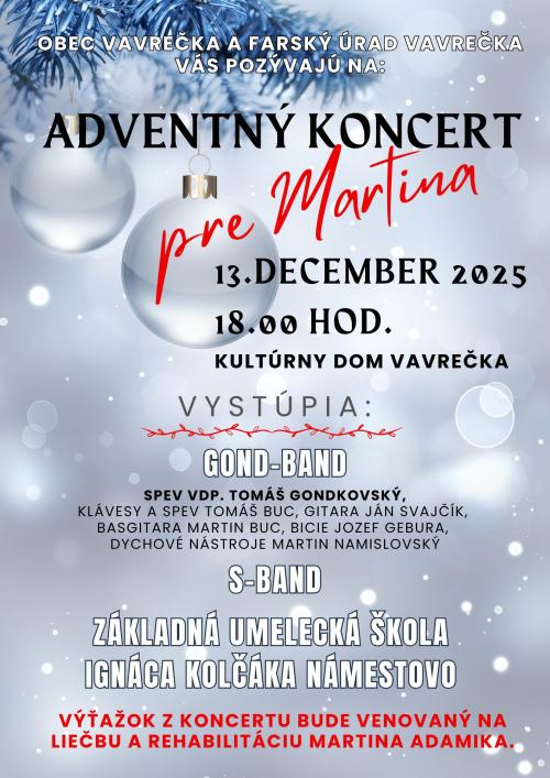 adventný koncert pre Martina